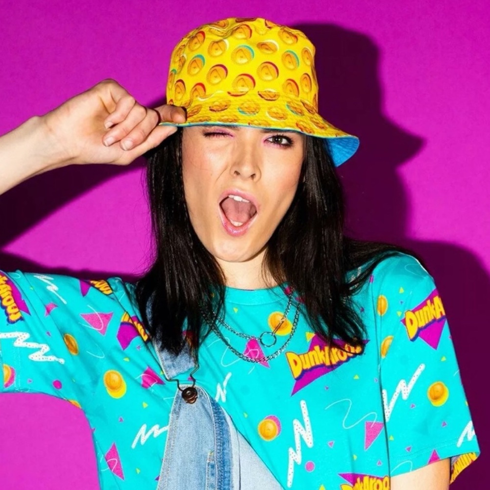DUNKAROOS *RARE* Reversible Bucket Hat - Picture 2 of 11